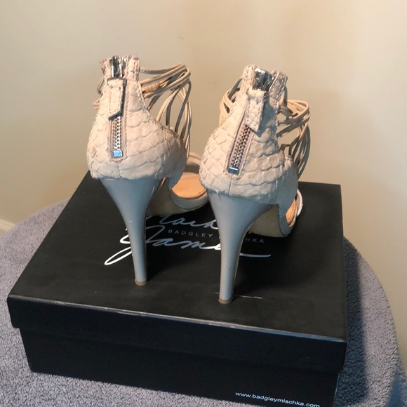 Badgley Mischa Maren Grylea strappy 4 inch heels - Picture 2 of 5